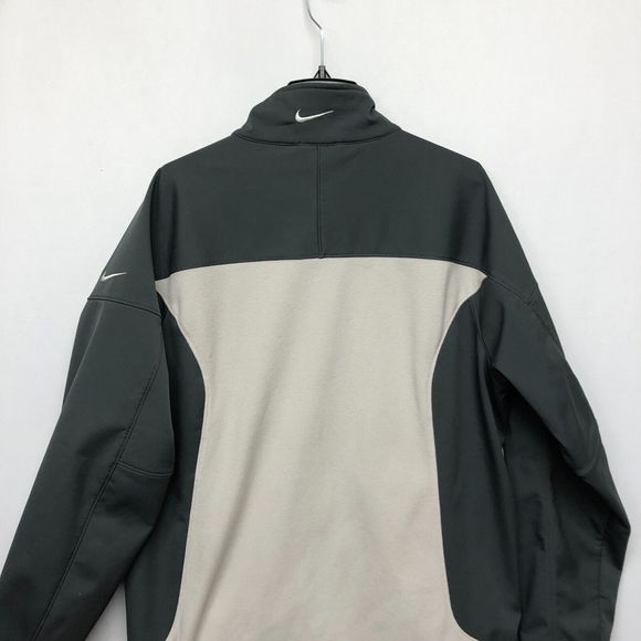 Nike Men Full Zip Fleece Soft Shell Jacket Size XL Extra Large Gray B214 -16 - Picture 14 of 15